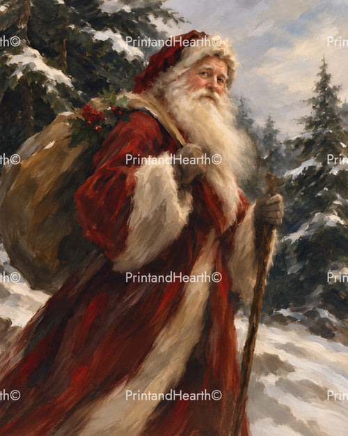 Father Christmas in the Snow